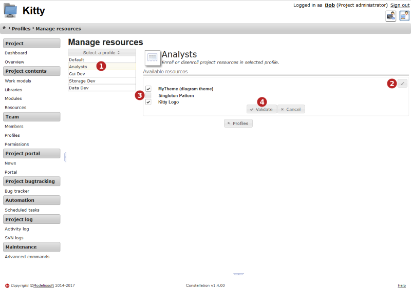 Manage Profile Resources